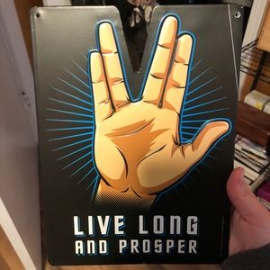 Star Trek Live Long and Prosper Sign